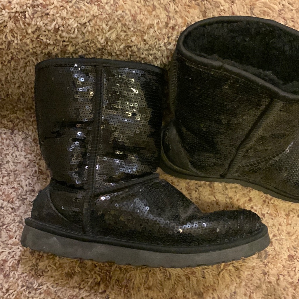 Uggs Black Sequin